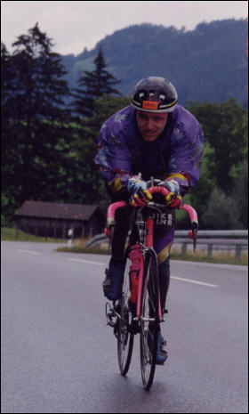 U.Konschak bei den Deutschen Meisterschaften 1992 Halb-Ironman-Distanz in Immenstadt-Allgäu - Foto: privat